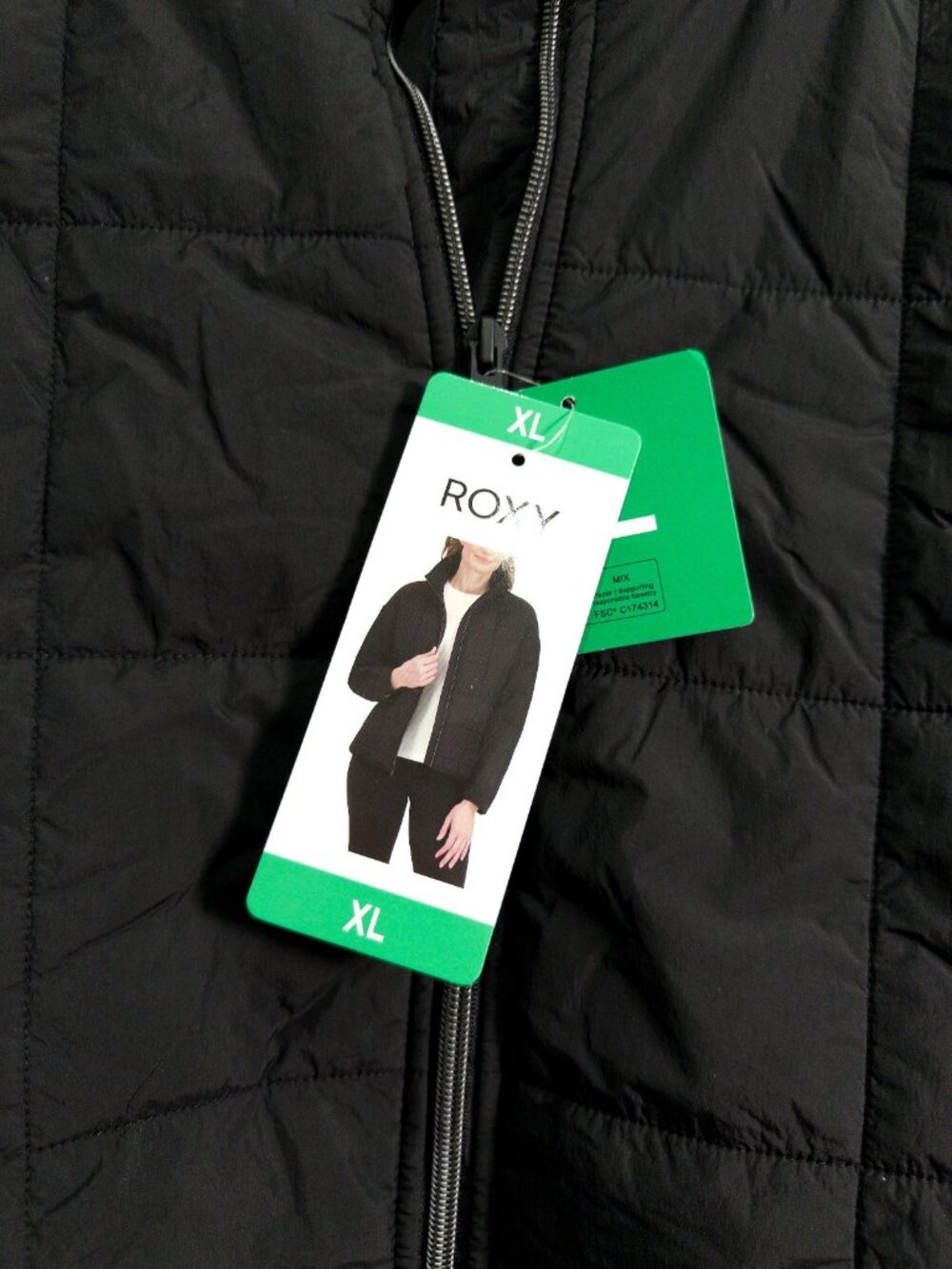 Roxy Women's Quilted Jacket Size XL XXL - Picture 4 of 9